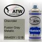 Preview: Chevrolet, Fusion Gray Metallic, WA400Y / G1B: 400ml Sprühdose, von ATW Autoteile West.